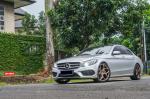 Mercedes-Benz C250 AMG Line by Permaisuri on Vossen Wheels (CG-205) 2017 года